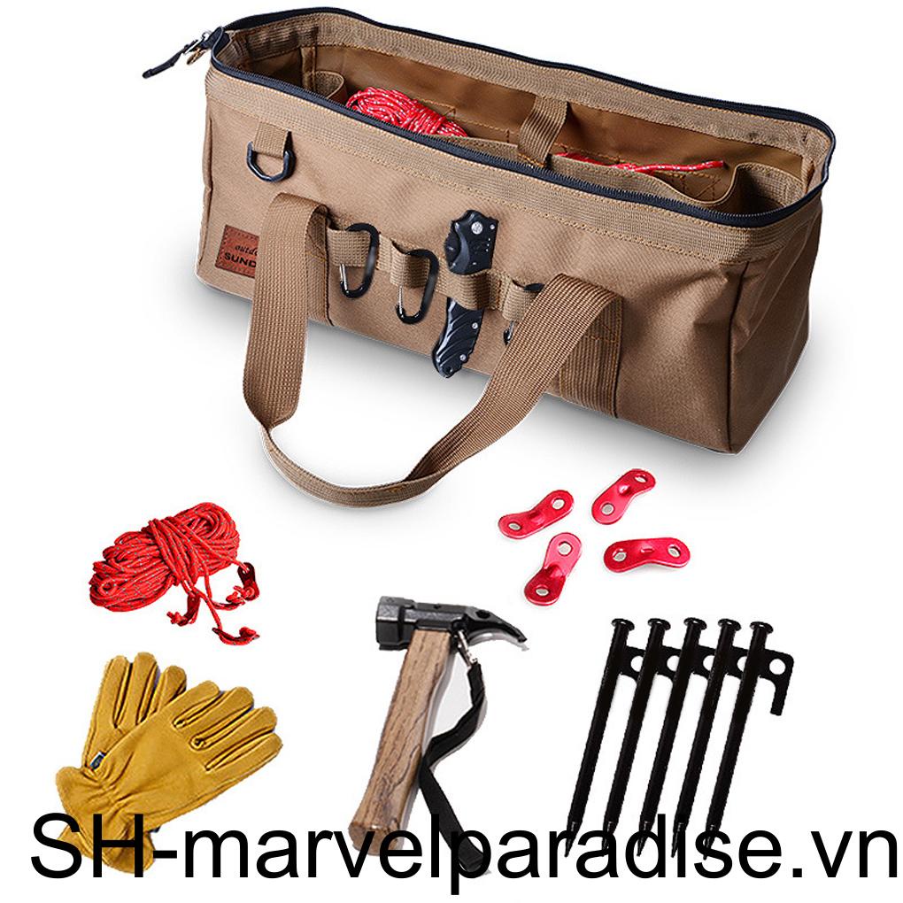 Túi Đựng Cọc Giăng Lều Trại Có Khóa Kéo Đa Năng Tiện Dụng
