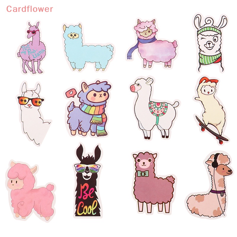 50 Miếng Dán Trang Trí Hình Lạc Đà Alpaca Dễ Thương Dành Cho Trẻ Em Mới