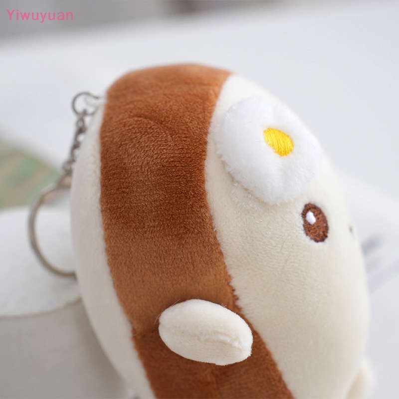 1 Móc Khóa Hình Bánh Mì Nhồi Bông Đáng Yêu 12cm Mới