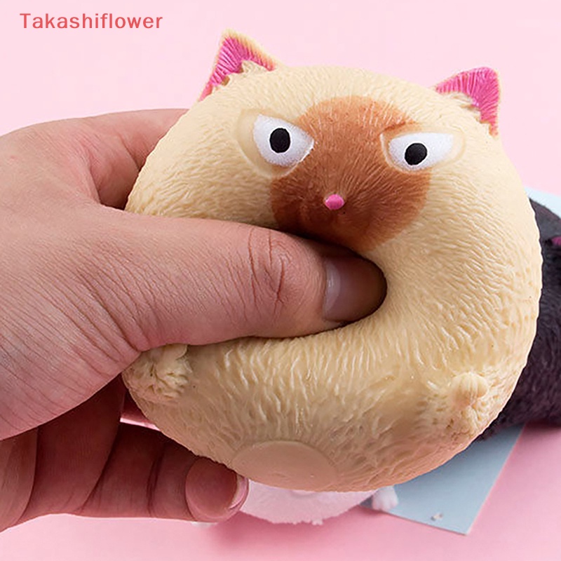 Đồ Chơi Nắn Bóp Đàn Hồi Giảm Stress Hình Mèo Hoạt Hình