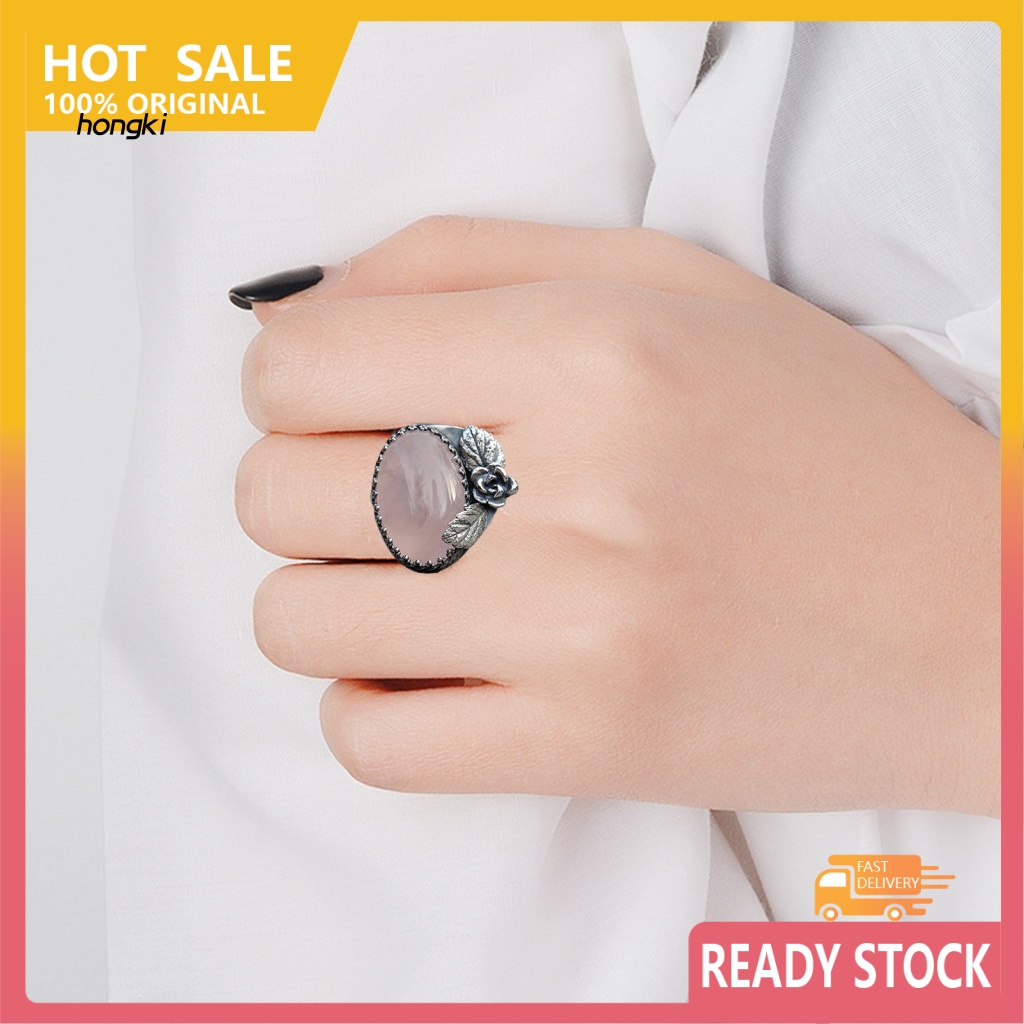 Nhẫn Đeo Tay Kim Loại Đính Đá Vintage Cho Nữ