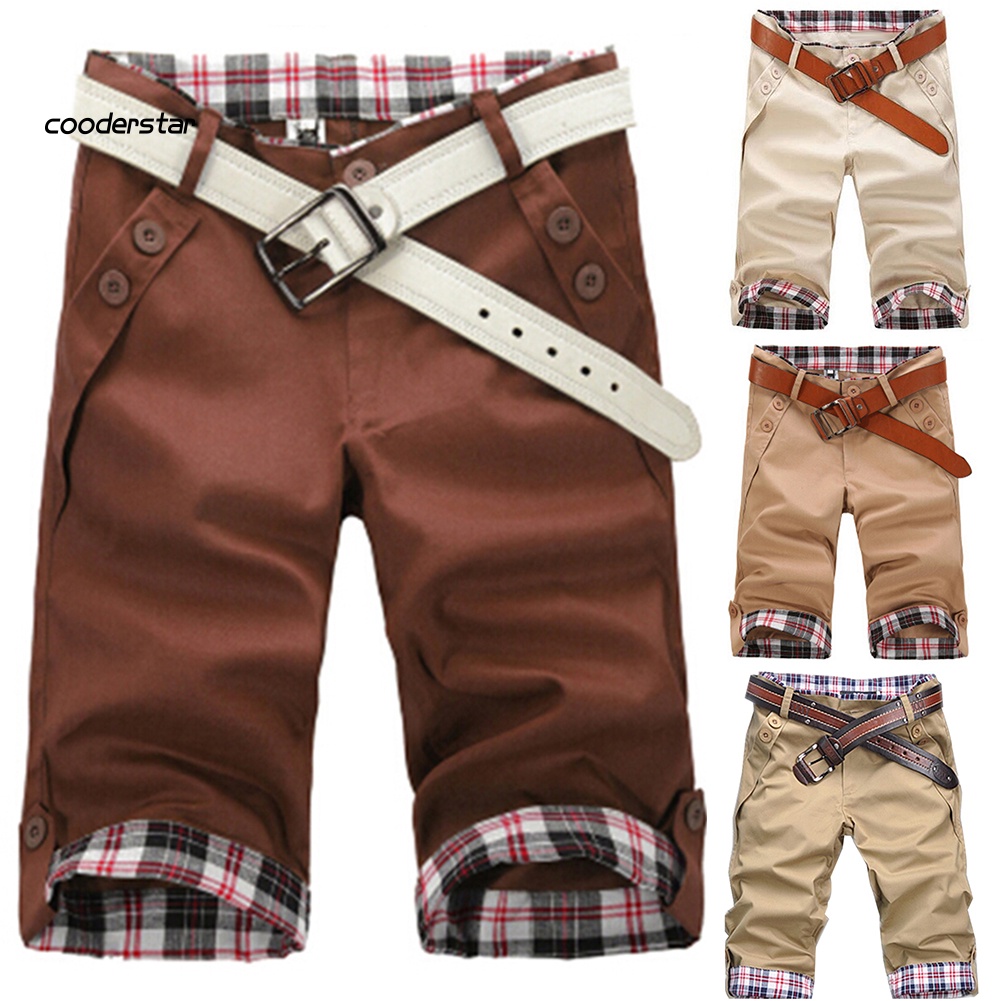 Quần Lửng Họa Tiết Kẻ Sọc Thời Trang Mùa Hè Dành Cho Nam