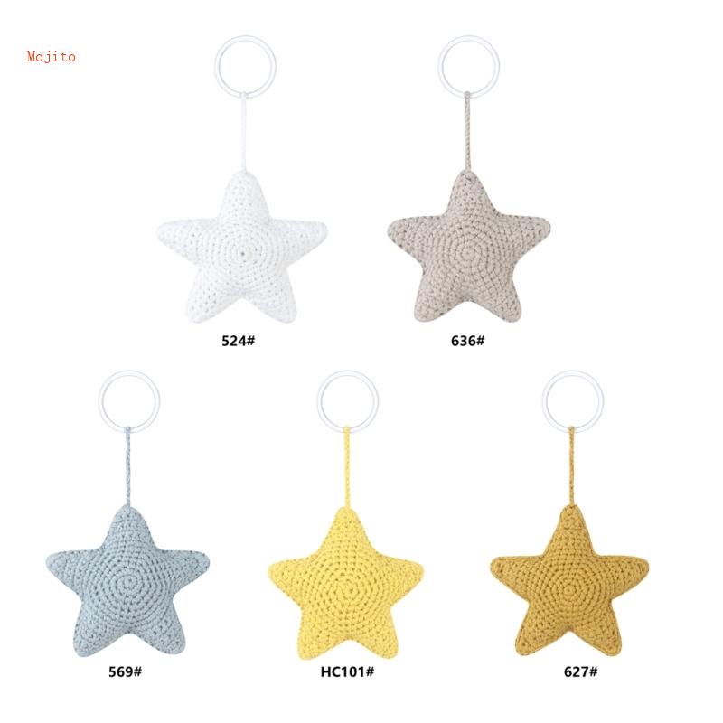 Móc Khóa Hình Ngôi Sao Mojito Đan Len Phong Cách Hàn Quốc Cho Bé