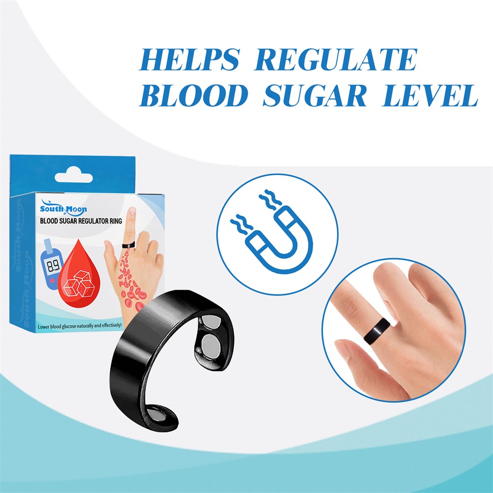 Nhẫn điều chỉnh JULYSTAR liệu pháp từ tính lưu thông máu chăm sóc hạ đường huyết giảm tiểu đường mờ mắt mệt mỏi