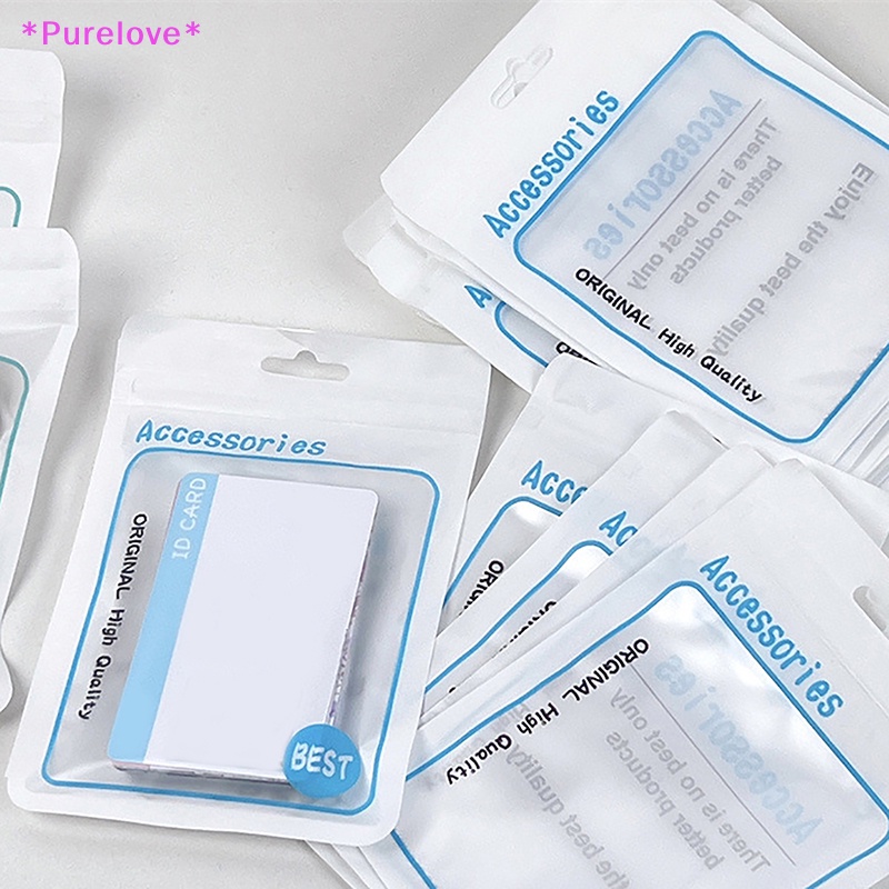 Set 10 Túi Zip Đựng Ảnh Thẻ Phong Cách Hàn Quốc Mới