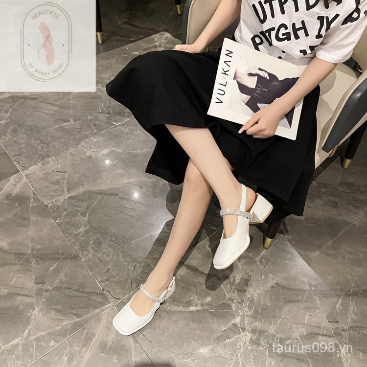 Sandal Cao Su PU Hở Ngón Phong Cách Thời Trang Mới 2023