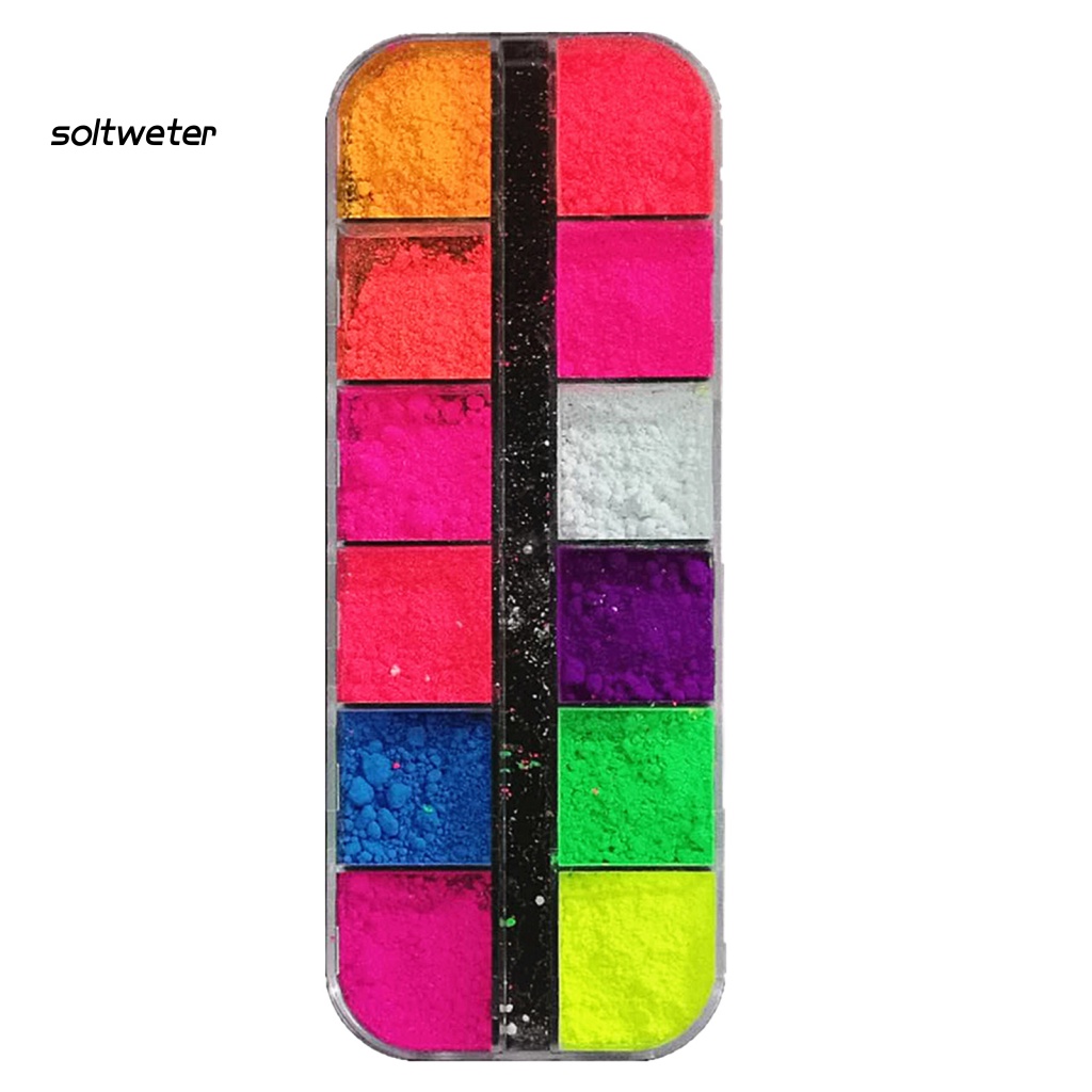 1 Hộp Phấn Mắt Trang Điểm 12 Màu Sắc Tùy Chọn Không Phai Màu