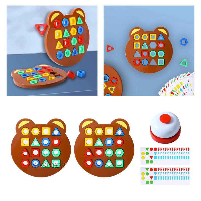 Bộ Đồ Chơi Ghép Hình Học Giải Đố Thú Vị Cho Bé