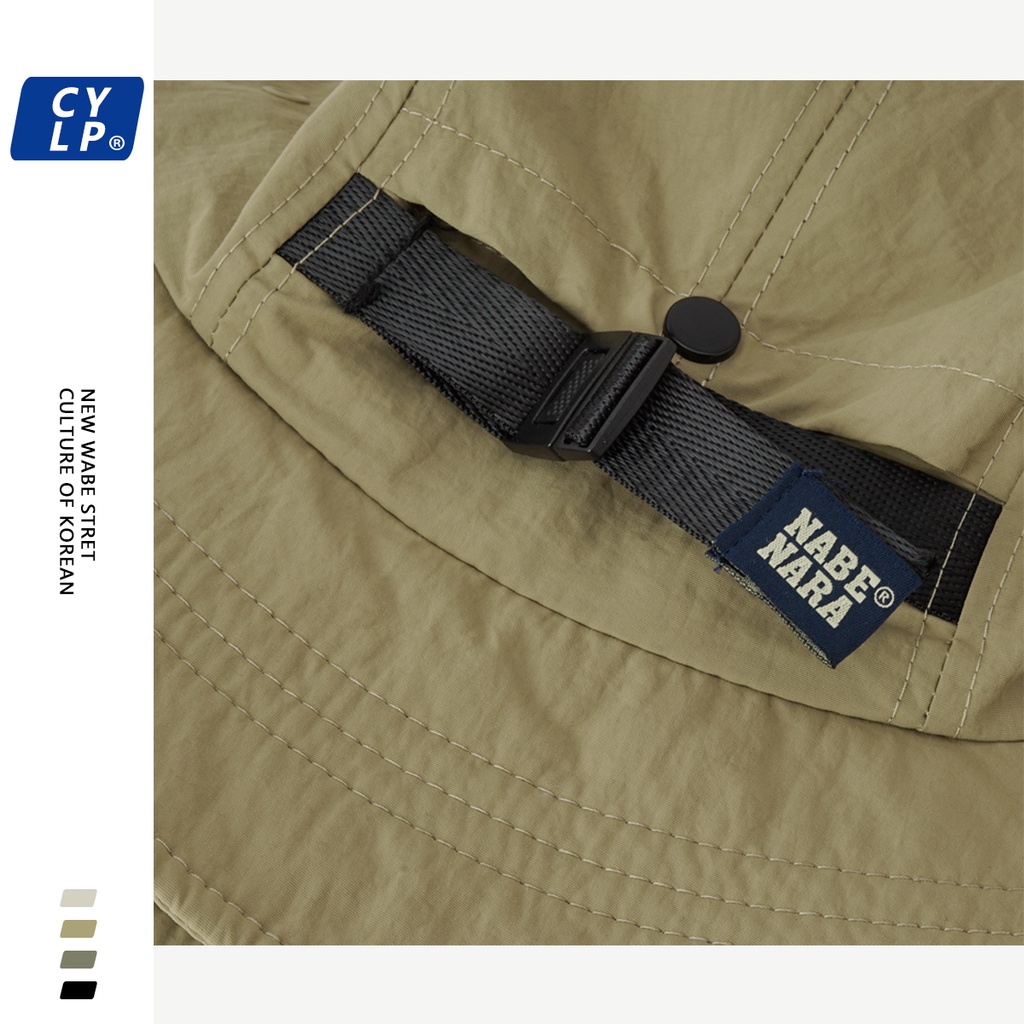 Mũ Bucket Chống Nắng Thoáng Khí Nhanh Khô Phối Ruy Băng In Chữ Thời Trang Mùa Hè Cho Nữ