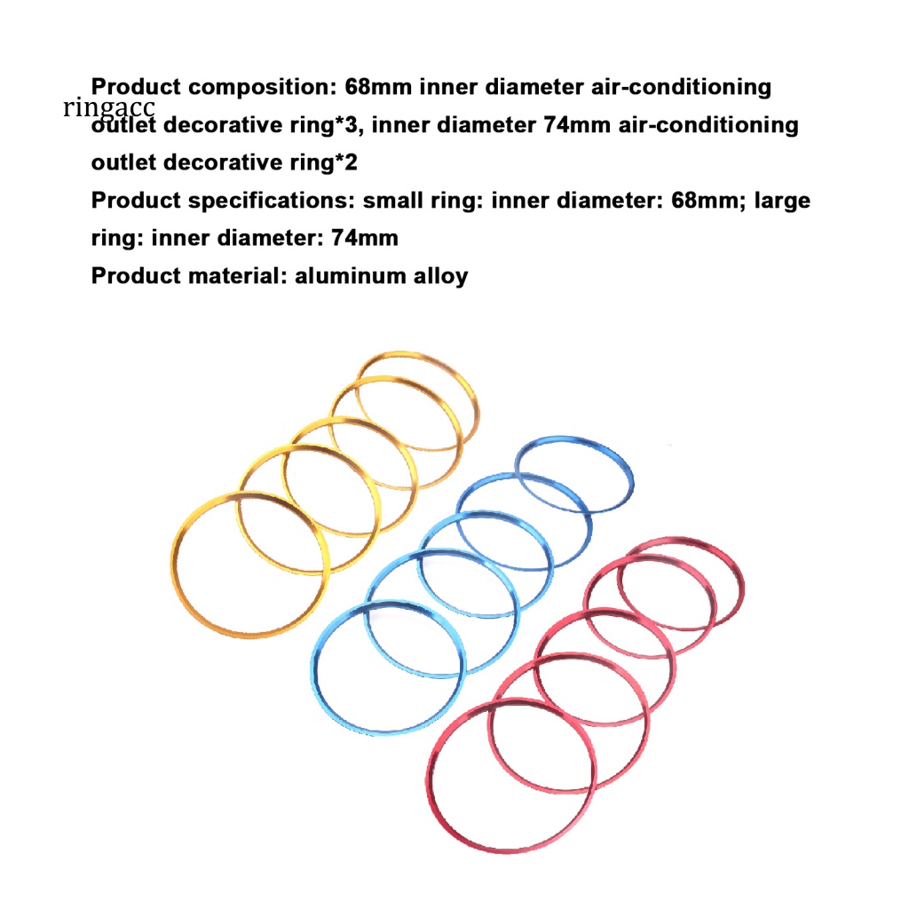 Bộ 5 Vòng Đệm Tự Dính Gắn Lỗ Thông Gió Máy Điều Hòa Cho A / B Class CLA GLA180 200 220 250 260