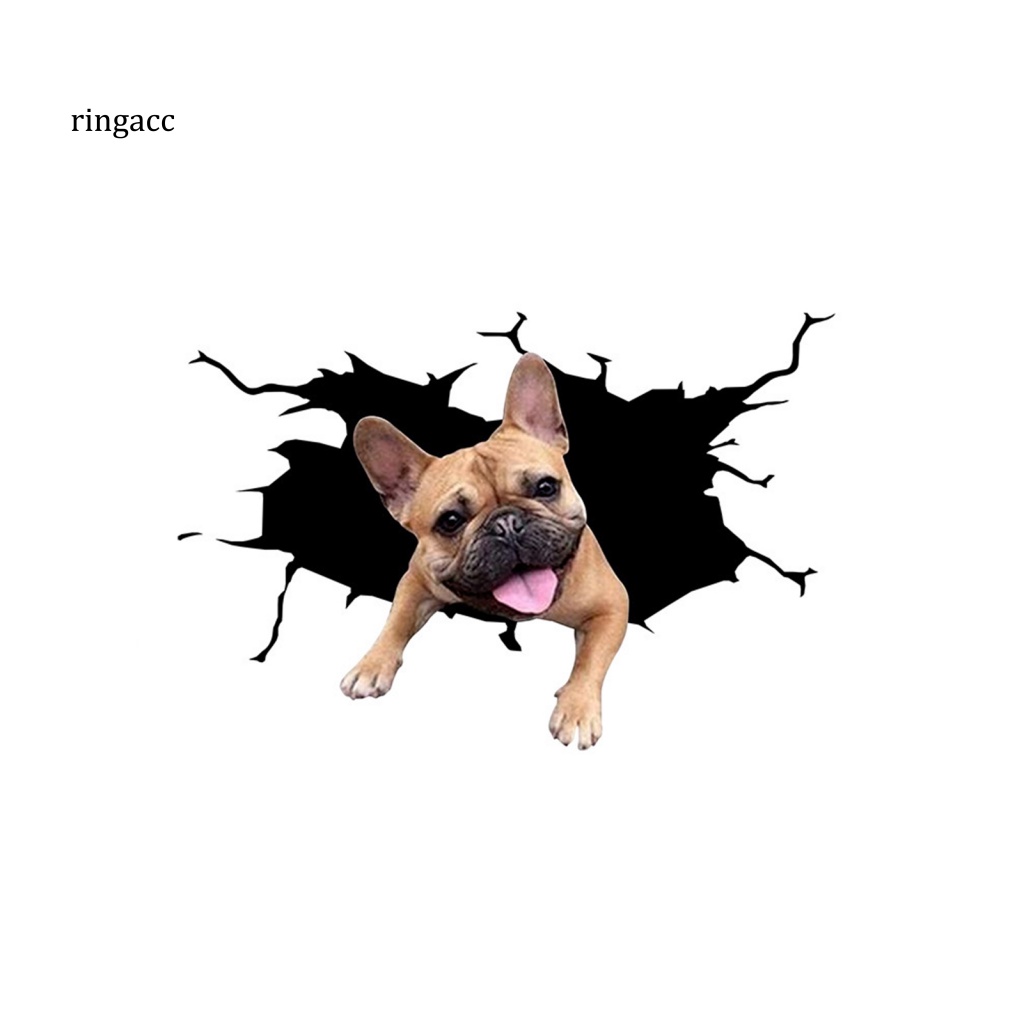 Nhãn Dán Trang Trí Xe Hơi Họa Tiết Vết Nứt 3D Dễ Thương Bắt Mắt