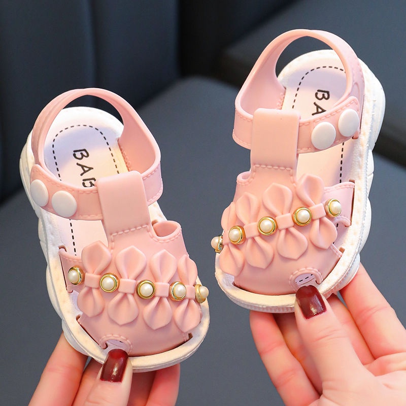 Giày Sandal Công Chúa Đế Mềm Chống Trượt Mùa Hè 2023 Cho Bé Gái