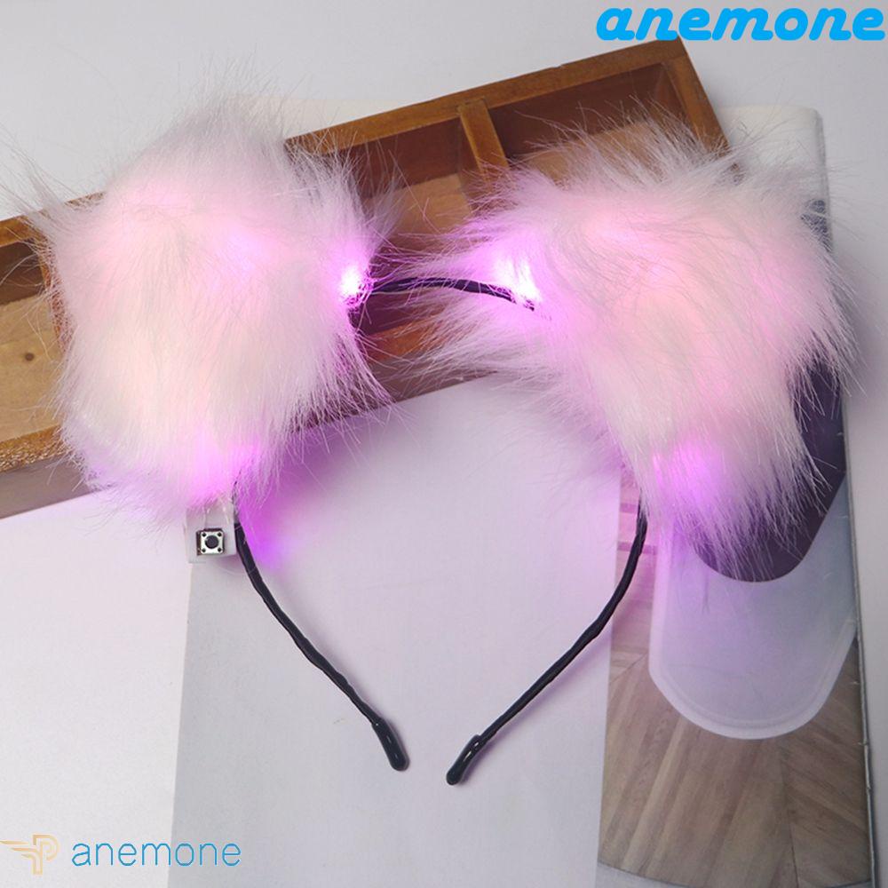 ANEMONE Băng Đô Tai Mèo Phát Sáng Thời Trang Lolita