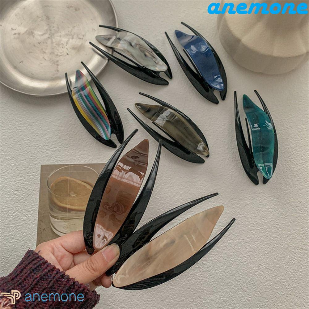 ANEMONE Kẹp Tóc Hình Cá Mập Phong Cách Vintage Thời Trang Cho Nữ