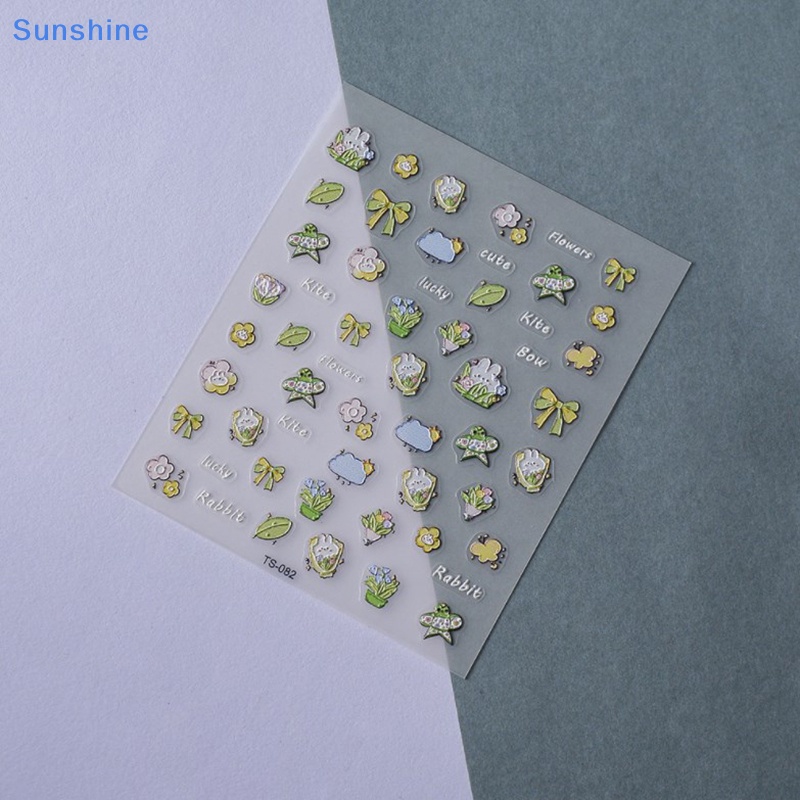 1 Tờ Nhãn Dán Trang Trí Móng Tay Họa Tiết Hoa Phong Cách Bohemia