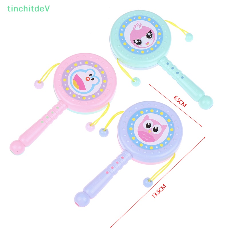 Đồ Chơi Trống Lục Lạc Hình Hoạt Hình Giáo Dục Sớm Cho Trẻ Em