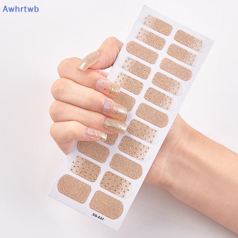 Miếng Dán Móng Tay Đính Kim Cương Giả Màu Xanh Dương Thời Trang Diy Mới