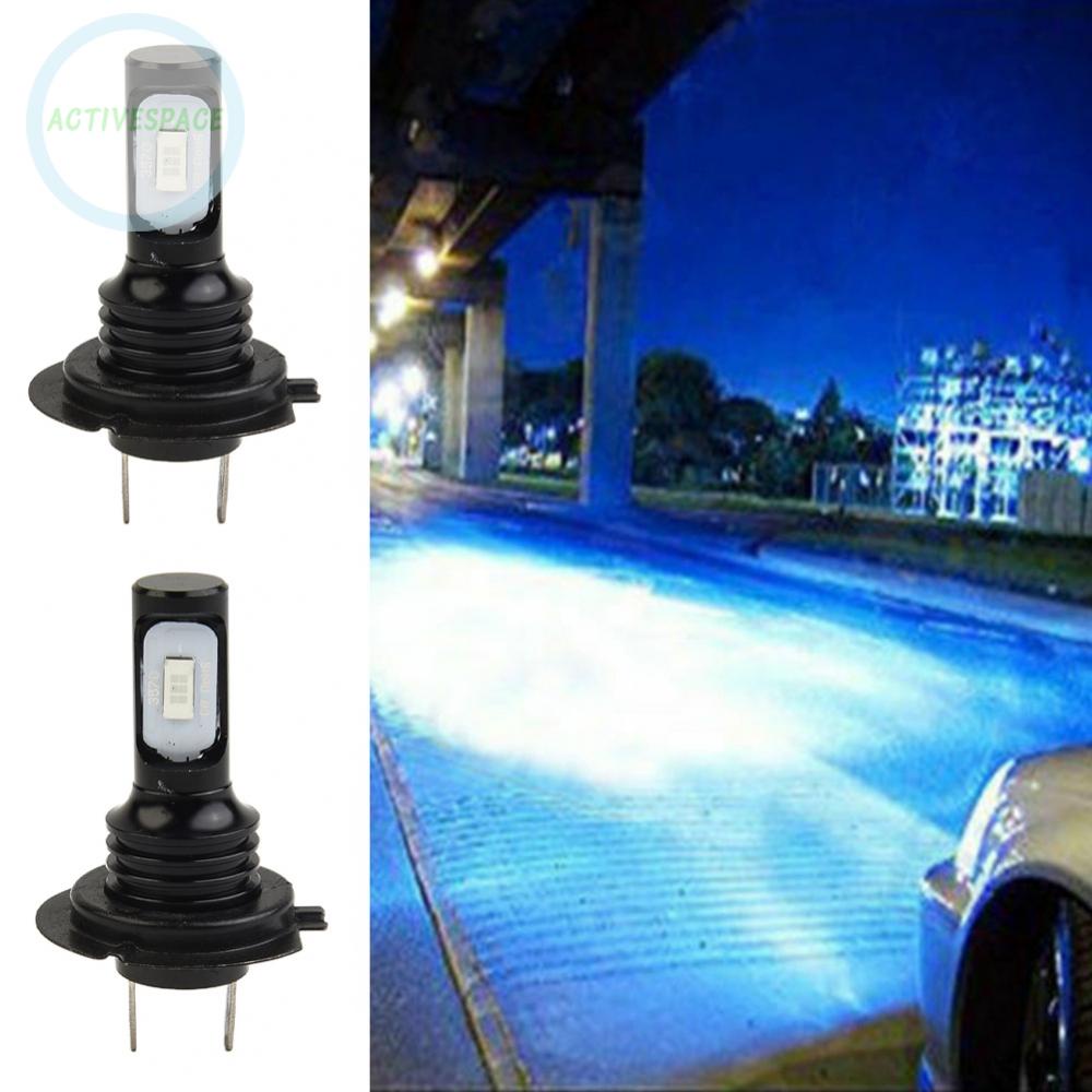 ⚡READYSTOCK⚡2pcs Ice Blue H7 LED Headlight Car Reversing Turn Signals Fog Light 8000K
