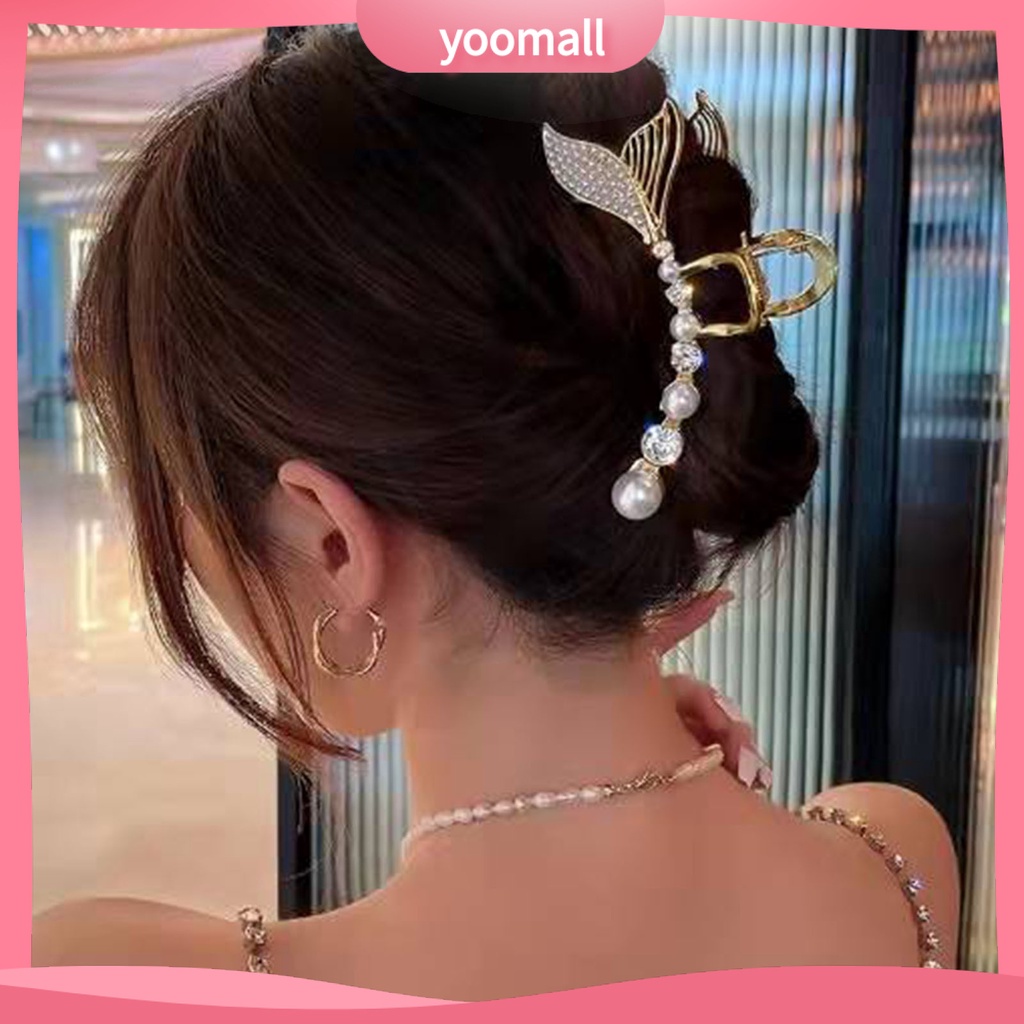 Kẹp Tóc Đuôi Cá Đính Ngọc Trai Nhân Tạo Đa Năng Thời Trang Cho Nữ