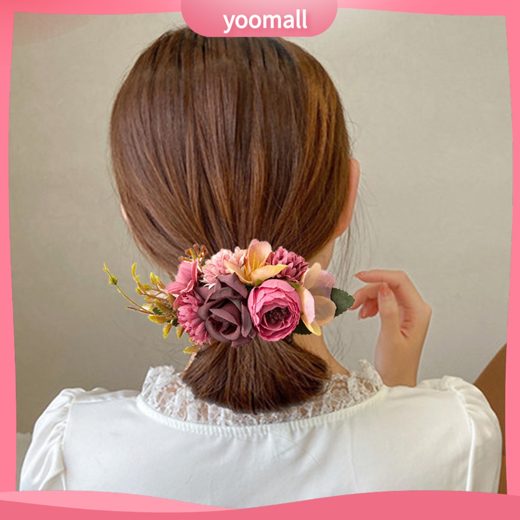 Lược Cài Tóc Mật Độ Chống Trượt Hình Hoa Lá