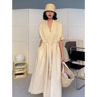 Đầm Đi Biển Dáng Dài Màu Trắng Thời Trang Mùa Hè Dành Cho Nữ
