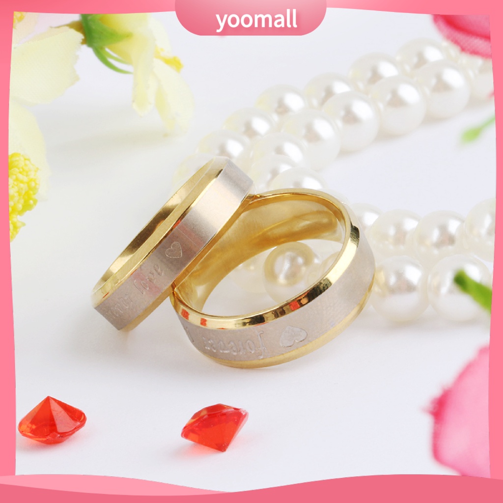 [YM] Nhẫn Hình Trái Tim Không Mùi Thoải Mái Phù Hợp Làm Quà Sinh Nhật Cho Cặp Đôi