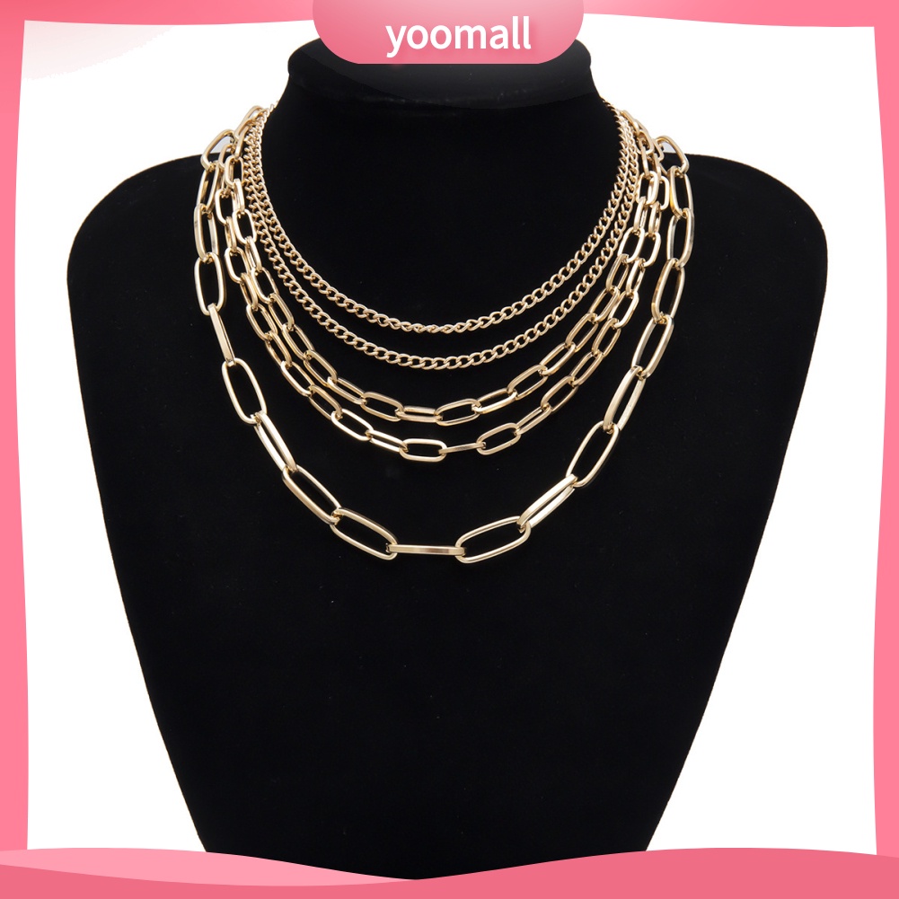 Vòng cổ Nhiều Lớp Phong Cách Punk Thời Trang Dành Cho Nữ