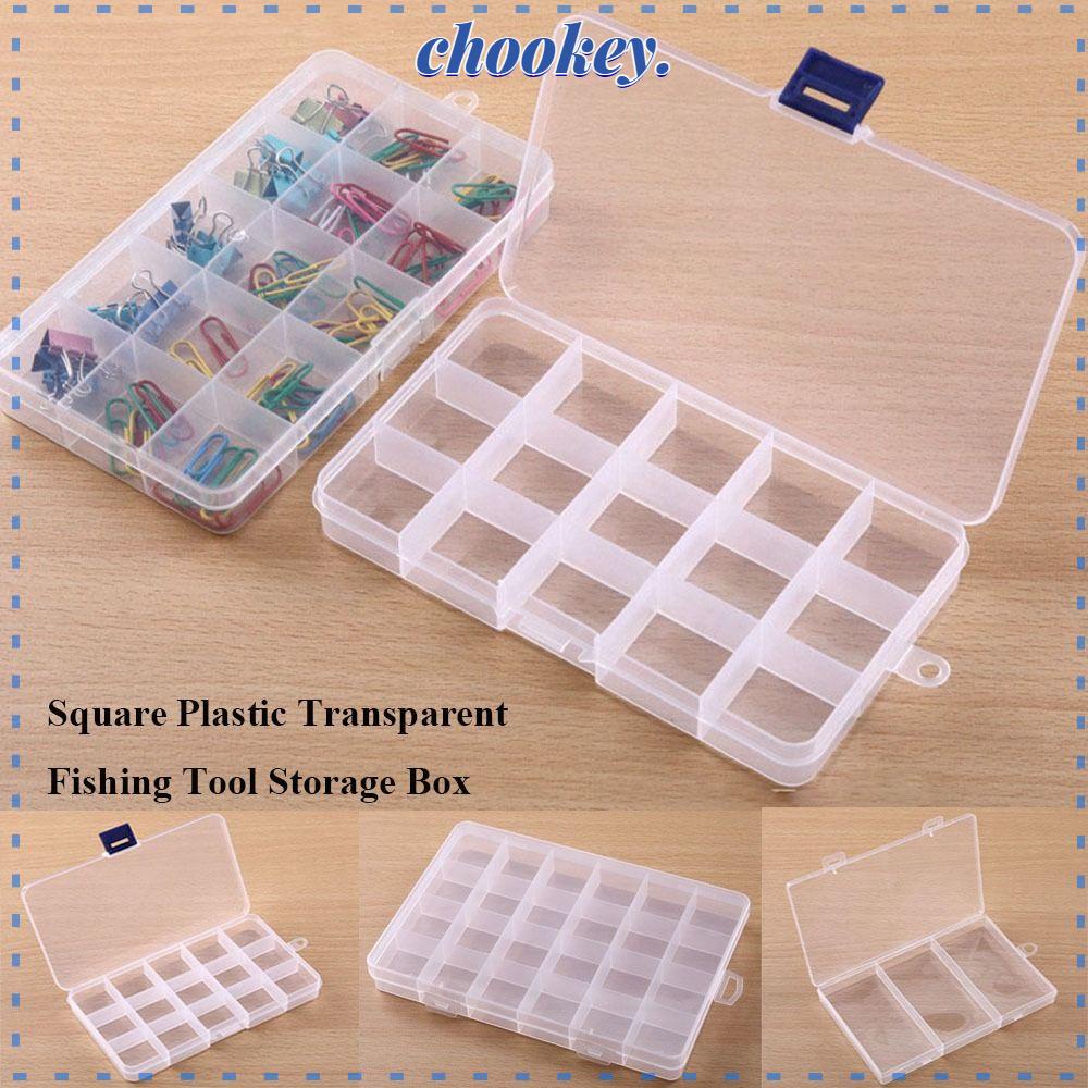 CHOOKEY Hộp Đựng Trang Sức Bằng Nhựa Trong Suốt Hình Vuông Tiện Dụng Giá Đỡ