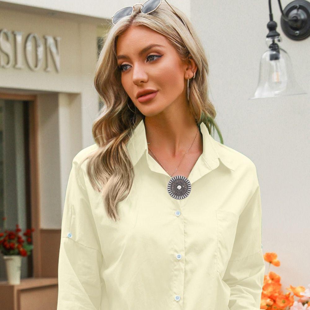WONDER Kẹp Cài Khăn Choàng Cardigan Bằng Hợp Kim Kẽm Họa Tiết Hoa Vintage Quyến Rũ Cho Nữ