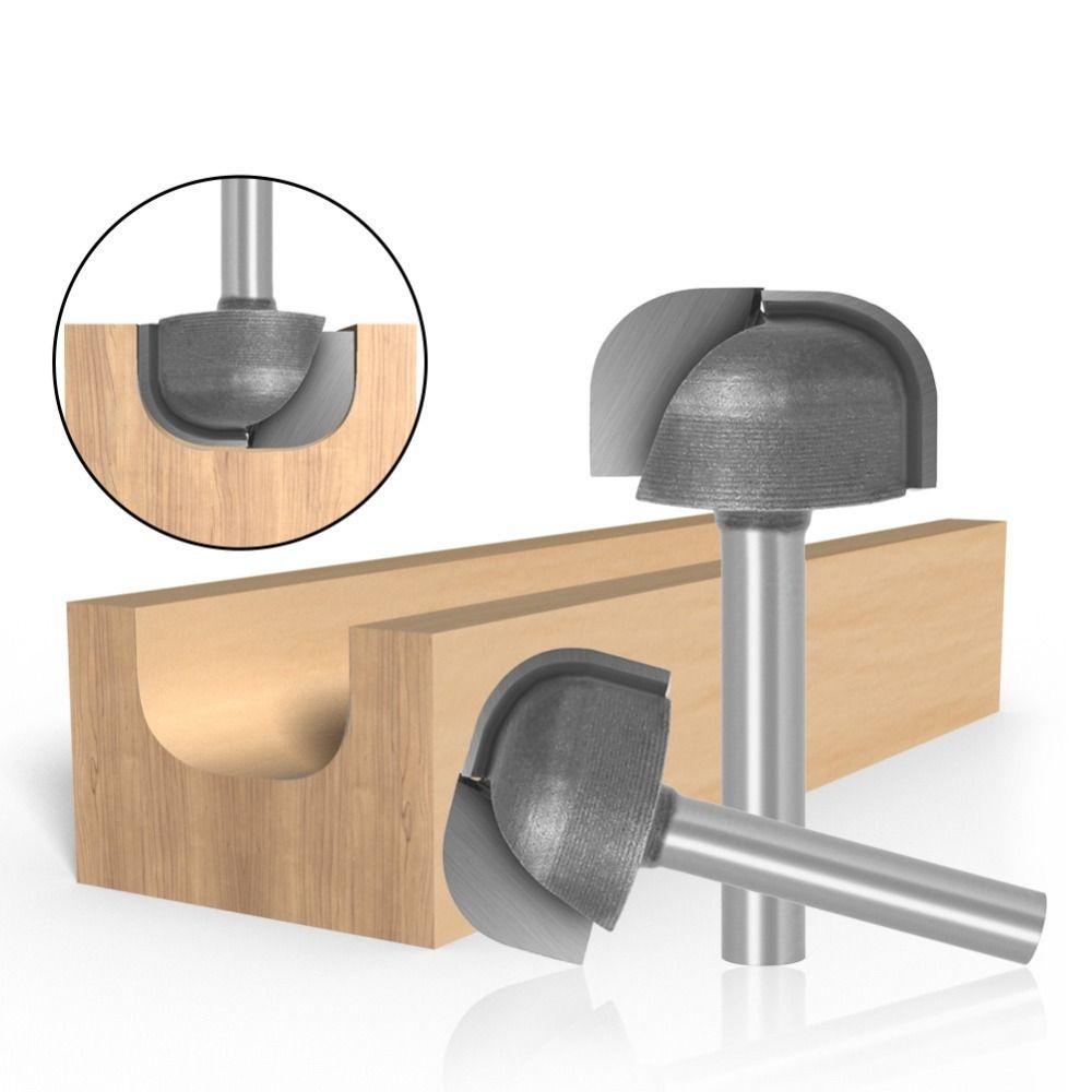 Mũi Phay Cắt Chế Biến Gỗ Hai Đầu Tròn 6mm Bằng Cacbua Siêu Bền