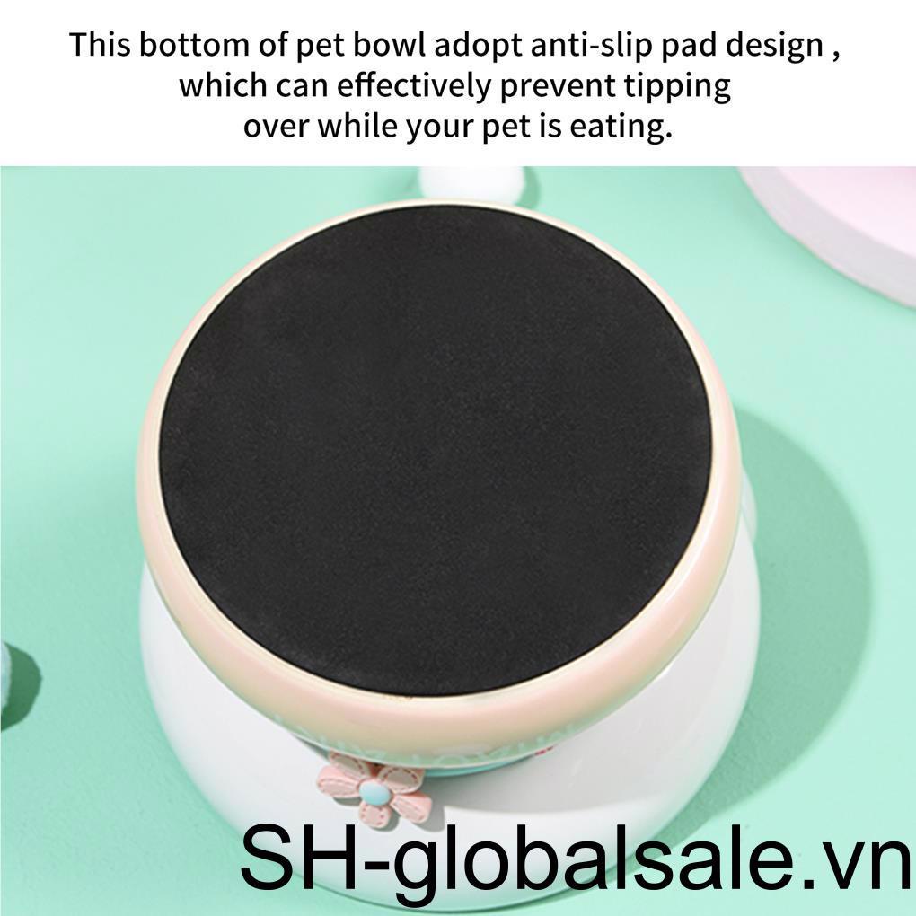 Bát Ăn Bằng Gốm Sứ Chống Trượt Dễ Thương An Toàn Dành Cho Thú Cưng
