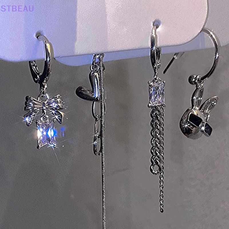 [Cxsteau] Bộ Trang Sức Nhẫn Và Bông Tai Hình Quả Cherry Phong Cách Gothic Thời Trang Mới 2022 Cho Nữ