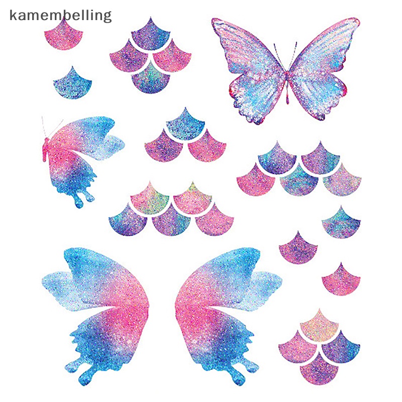 1 Bộ Hình Xăm Dán Tạm Thời Chống Nước Hình Bướm Nhiều Màu Sắc