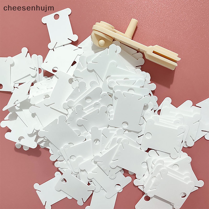 Set 30 Dụng Cụ Quấn Chỉ Thêu Tranh Chữ Thập Bằng Nhựa DIY