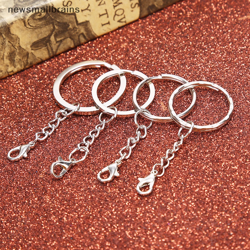 Set 10 Vòng Bạc Làm Móc Khóa DIY