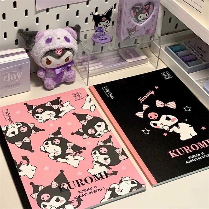 Sổ Tay Ghi Chú Kuromi B5 Họa Tiết Hoạt Hình Dễ Thương