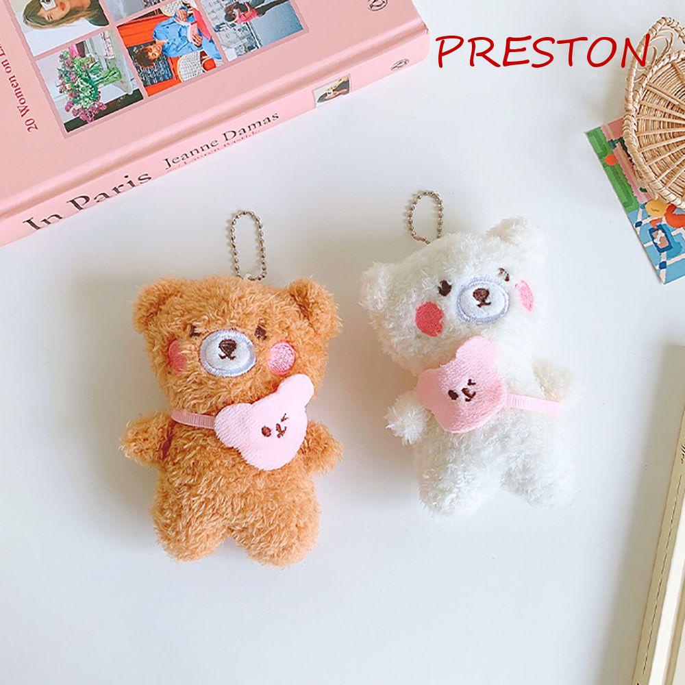 PRESTON Móc Khóa Gấu Bông Dễ Thương Thời Trang