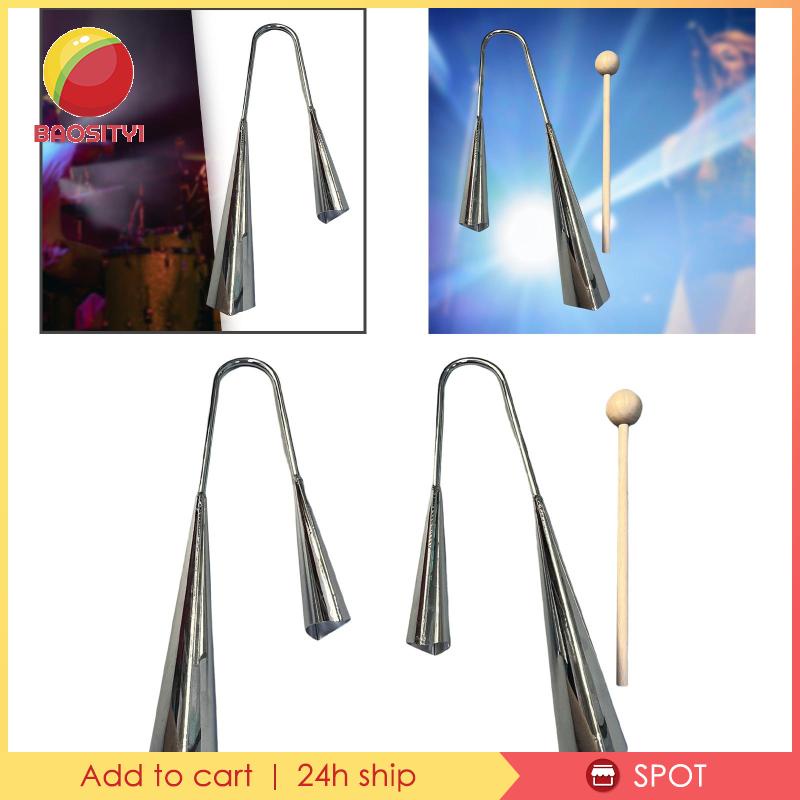 Đồ Chơi Nhạc Cụ Agogo Bell Cowbell Cầm Tay Dành Cho Trẻ Em