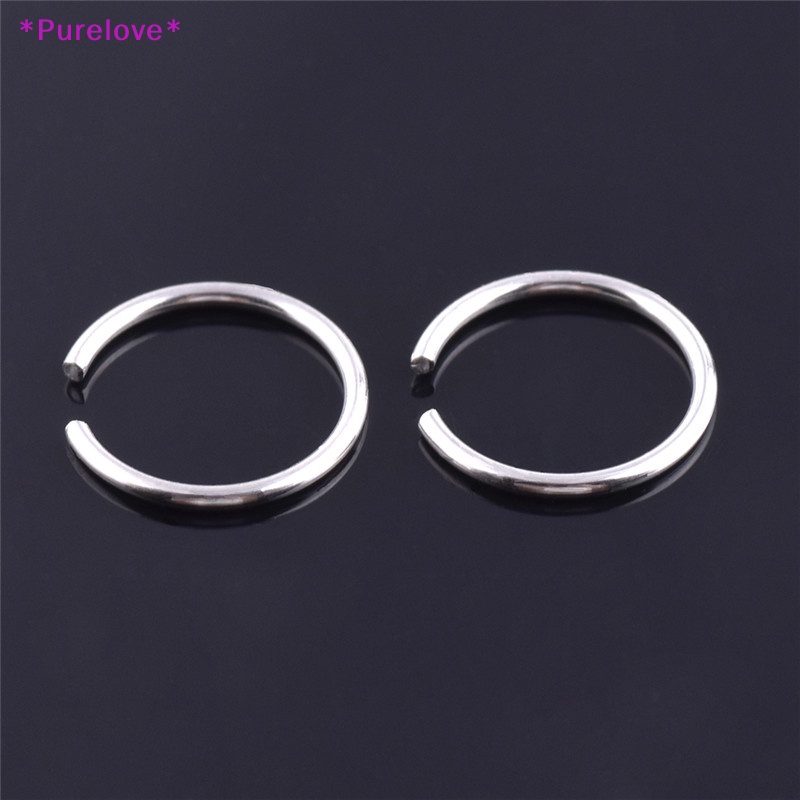 Set 40 Khuyên Mũi Thép Không Gỉ Nhiều Màu Sắc Thời Trang Mới