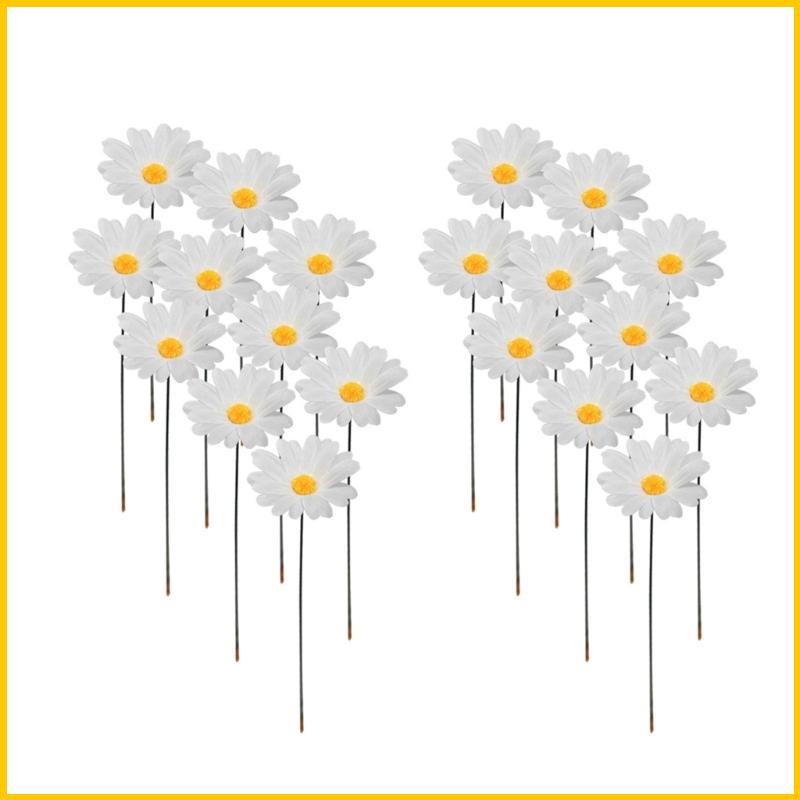Bộ 20 Cọc Cắm Hoa Cúc Trang Trí Lối Đi Sân Vườn