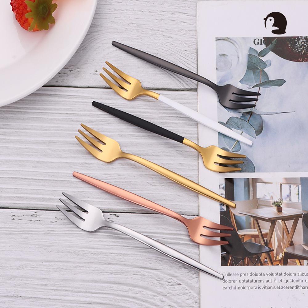 Set 6 Nĩa Ăn Trái Cây Bằng Thép Không Gỉ 304 Cao Cấp