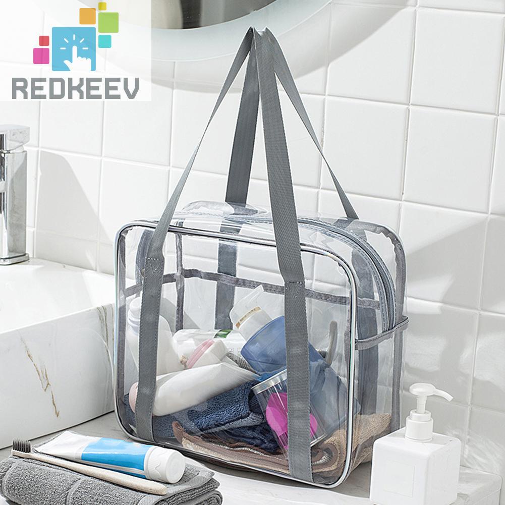 Túi Đựng Mỹ Phẩm Bằng PVC Trong Suốt Đa Năng Có Khóa Kéo Tiện Dụng Cho Nữ