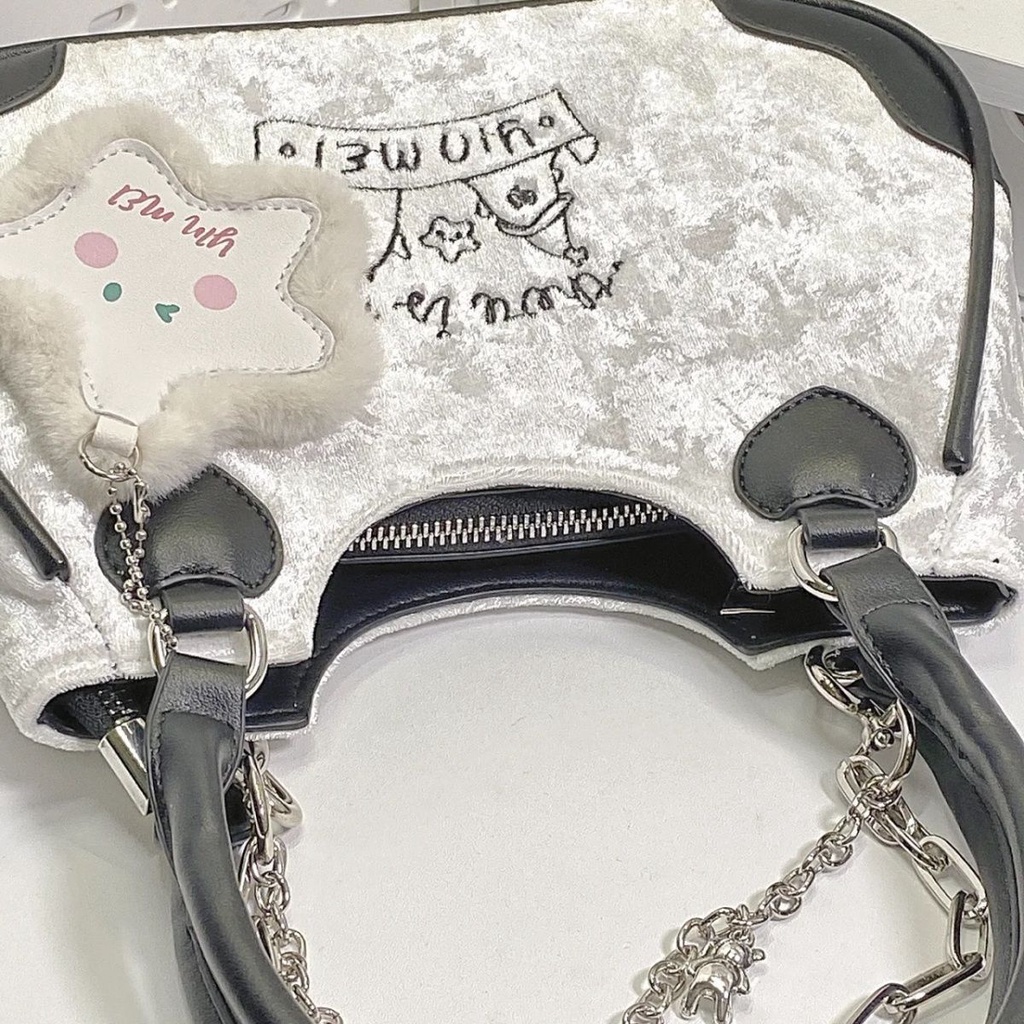 Túi Xách Dây Xích Đeo Vai Thiết Kế Đơn Giản Hợp Thời Trang