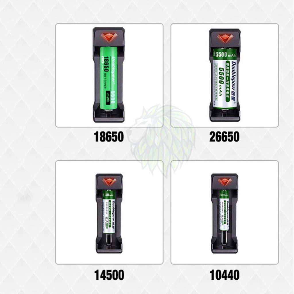 Bộ Sạc Pin 18650 26650 21700 16340 CR123A 14500 21700 Tự Ngắt 3.7V Doublepow - Bộ Sạc Pin Đa Năng 3.7V UK11 cho đèn pin,