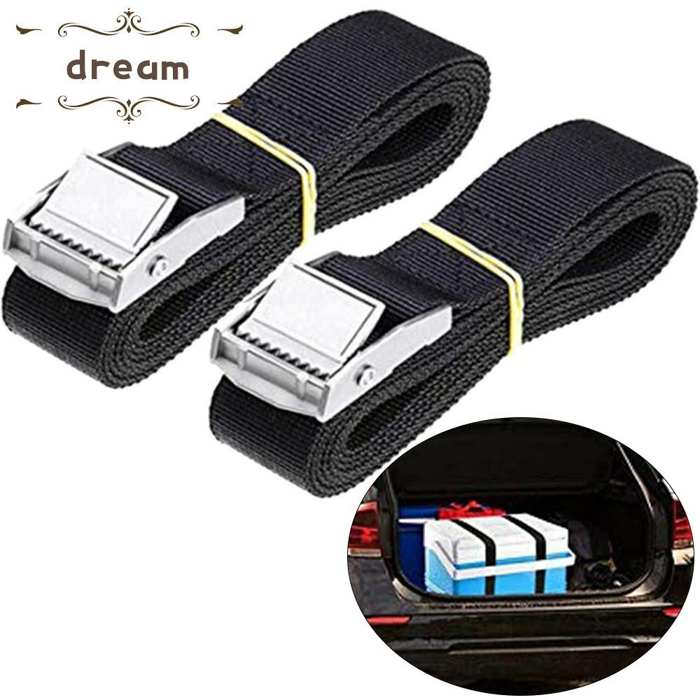 【DREAMLIFE】Lashing Straps Heavy Duty Black Securing Fasten Adjustable Car roof rack