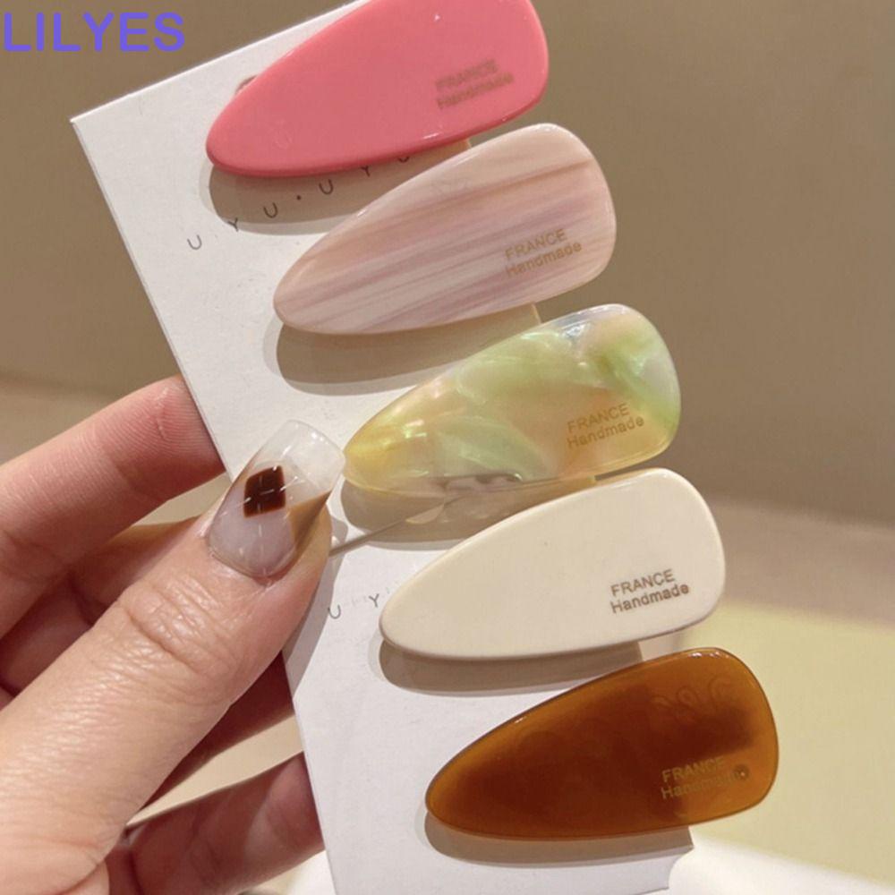 Kẹp Tóc Mỏ Vịt Nhỏ Xinh In Chữ Y2K Màu Sắc Ngọt Ngào Phong Cách Retro