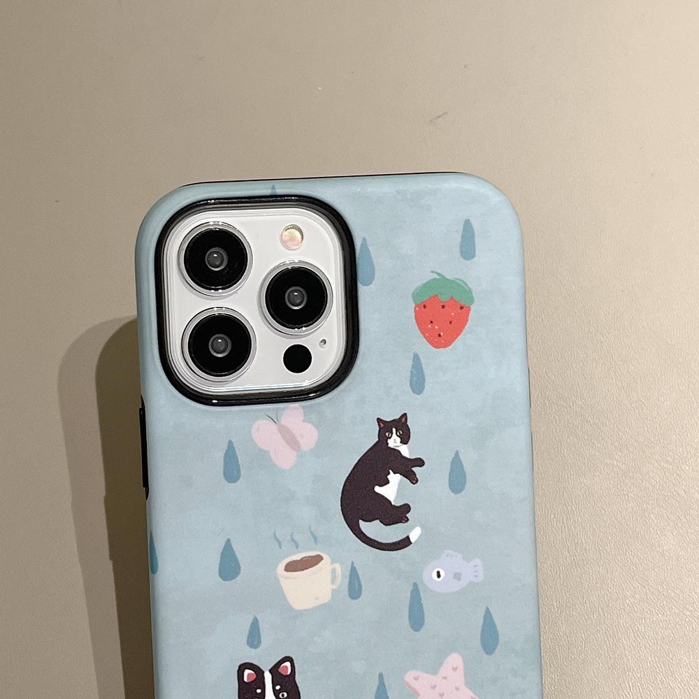 Vỏ Bao Da Điện Thoại Cứng Hình Động Vật Cho iphone 11 12 12pro 12promax 13 13pro 13promax 14 14pro 14promax 15 15pro 15plus 15proma Ốp