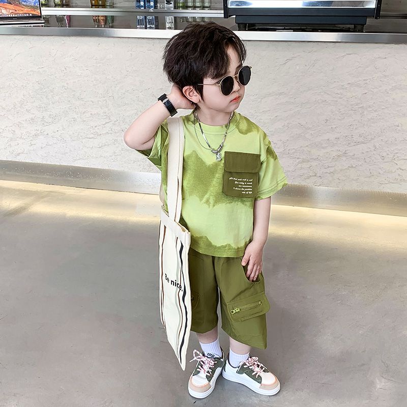 Bộ Đồ Thể Thao Phong Cách Đường Phố Mùa Hè Thời Trang Cho Bé Trai 4-9 Tuổi