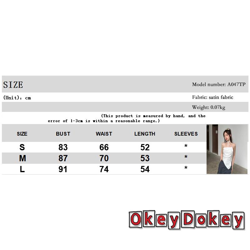 Áo Tank Top Hai Dây Màu Trơn Không Đối Xứng Cho Nữ