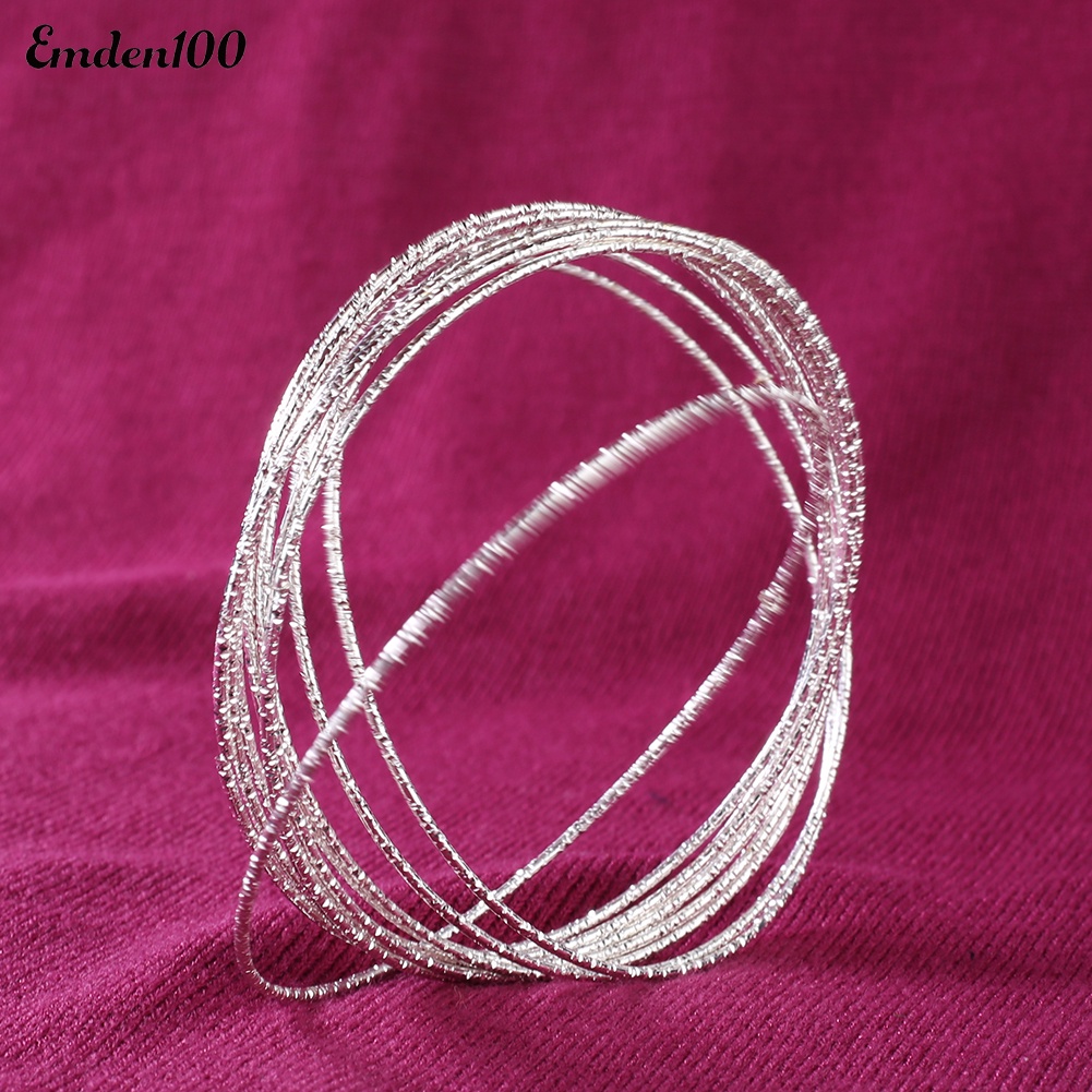 Set 10 Vòng Tay Kim Loại Thời Trang Cho Nữ